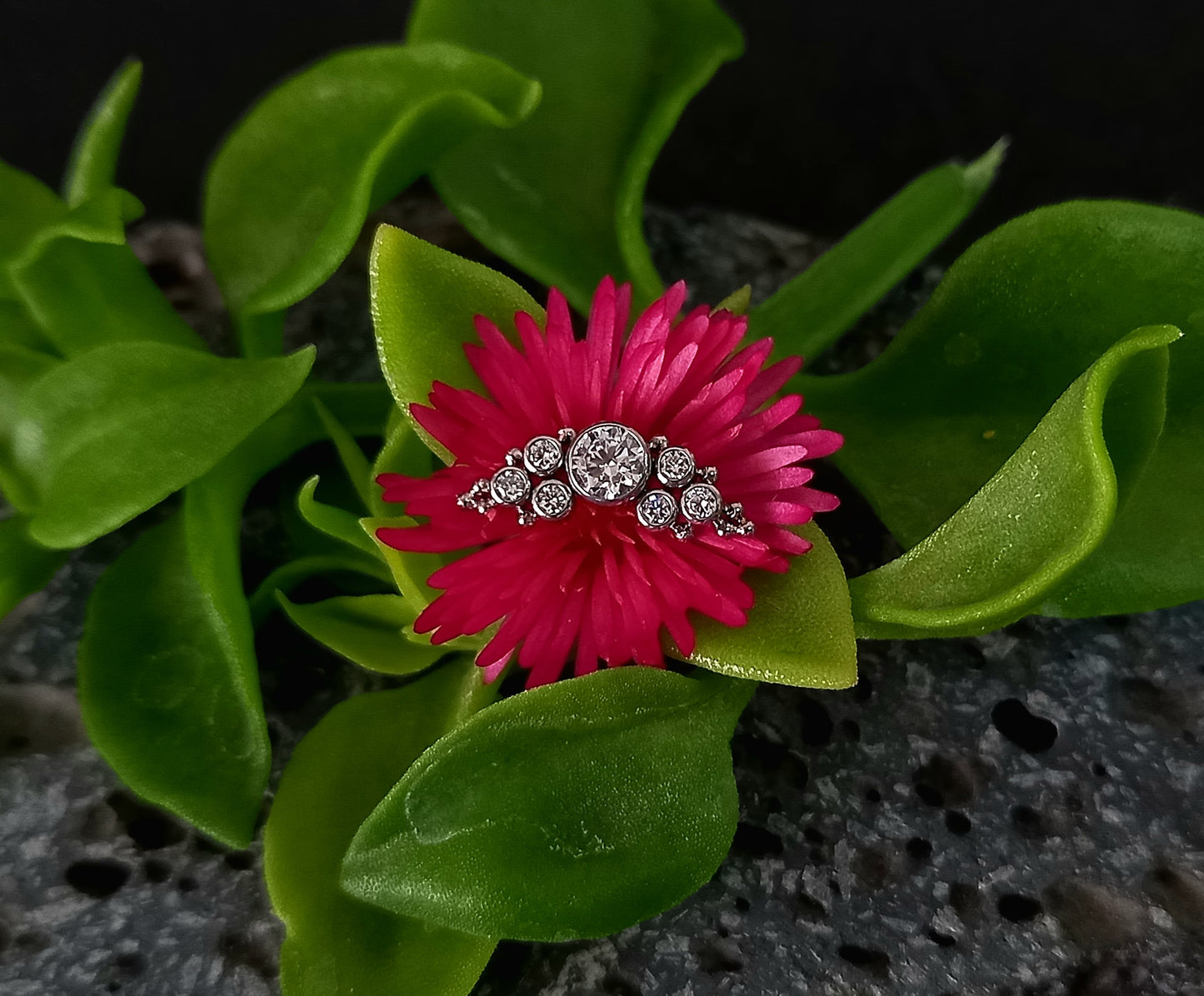 Media luna con cuentas - titanio grado implante ASTM F-136