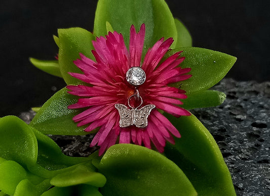 Colgante mariposa - titanio grado implante ASTM F-136