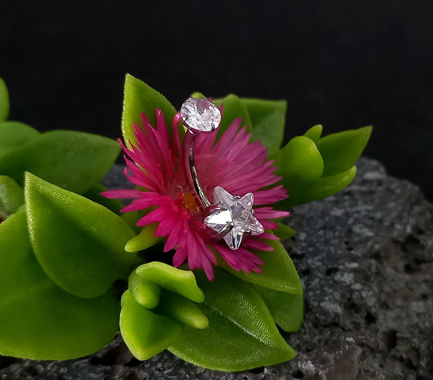 Navel estrella cristal clear