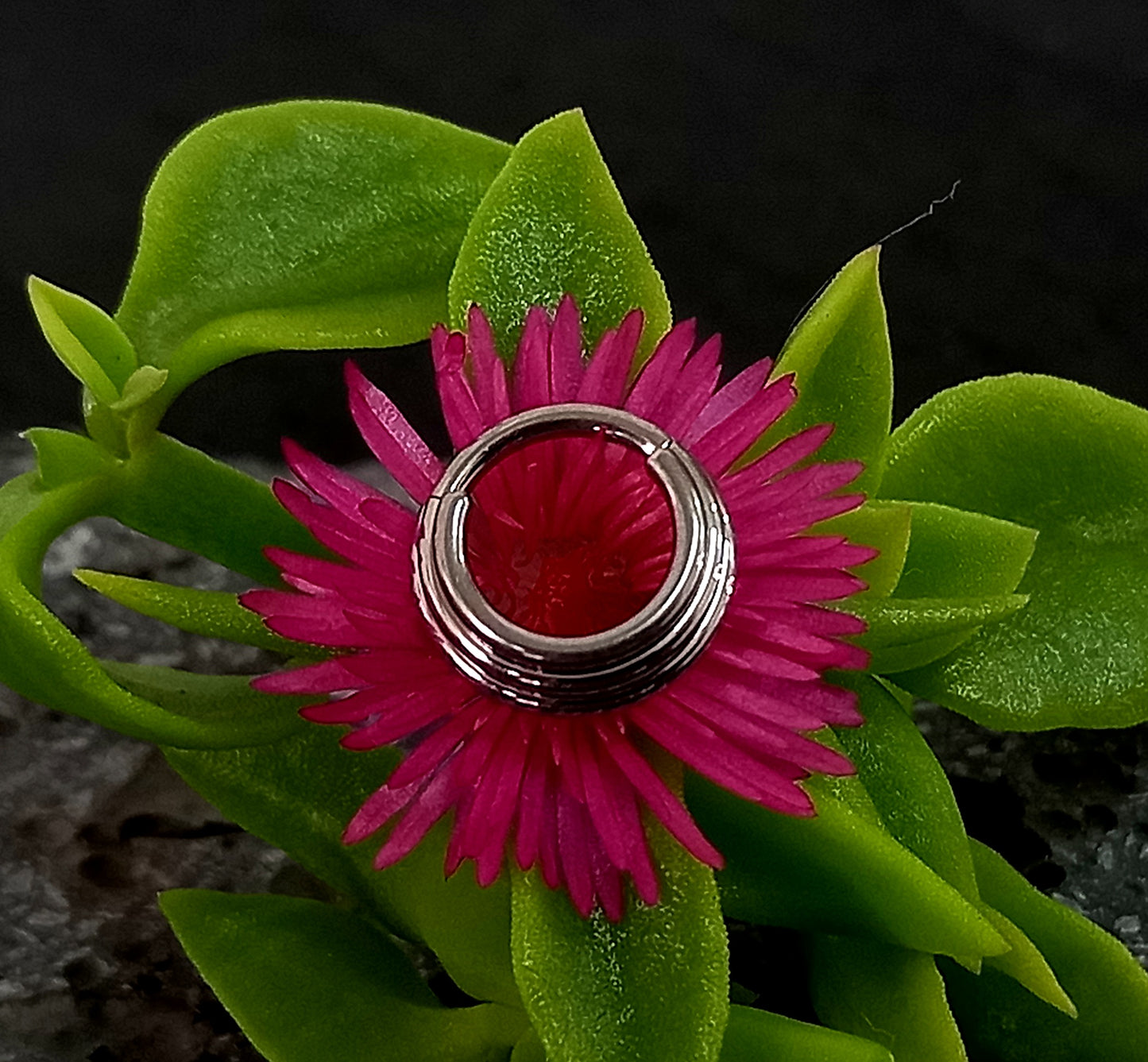 Argolla clicker de triple apilado