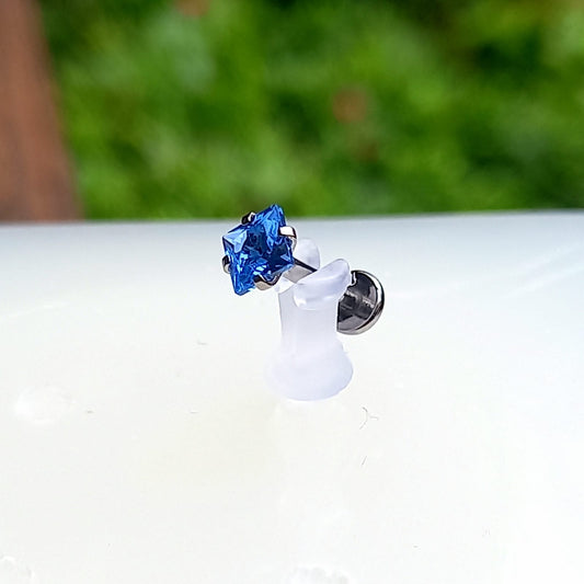 Top Prong Set Azul - titanio grado implante ASTM F-136