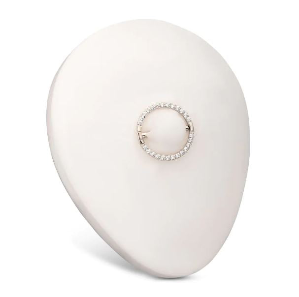 Titanio grado implante. Nipple argolla con briilo clear