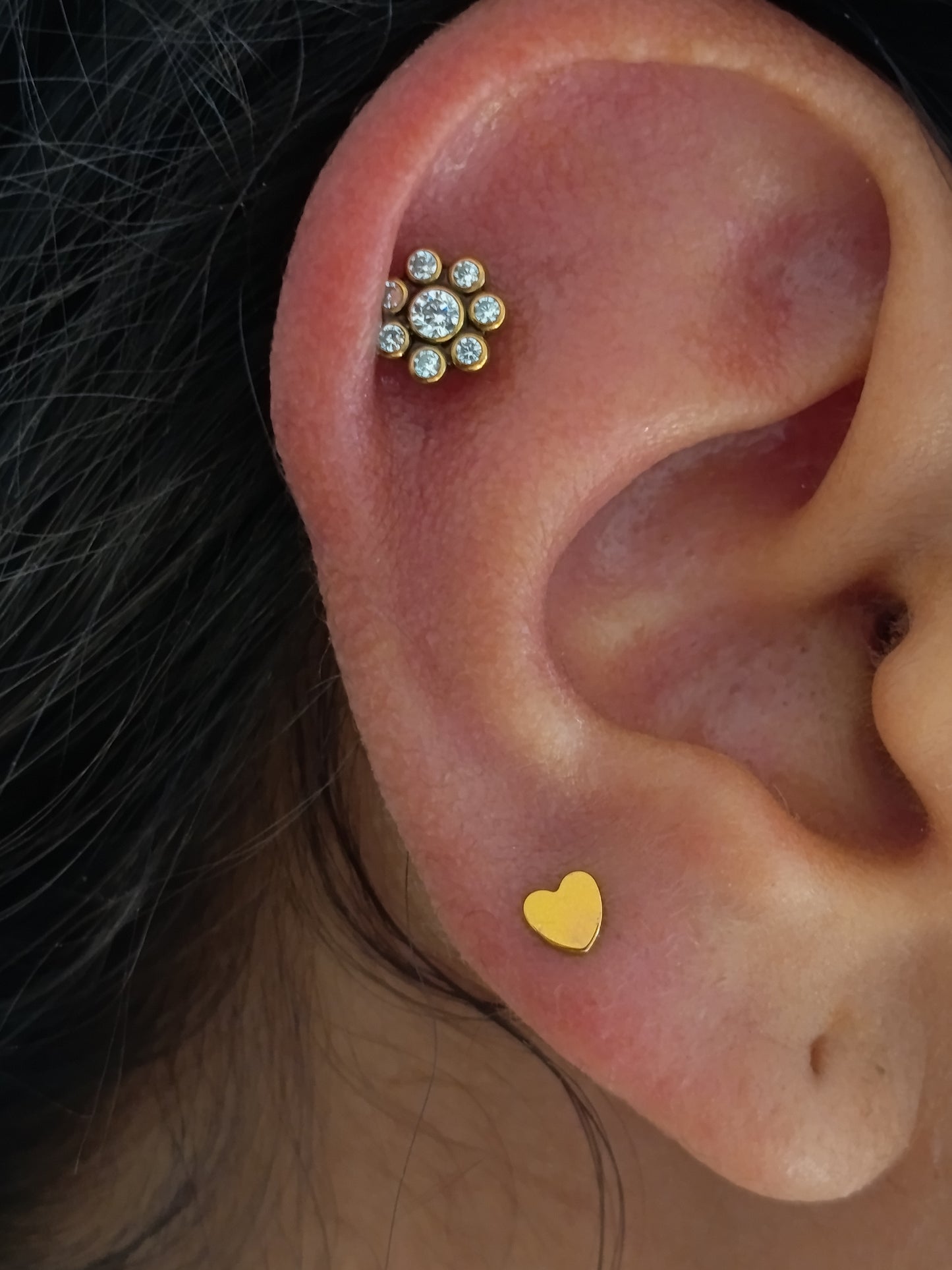 Flor 7 brillos - titanio grado implante ASTM F-136