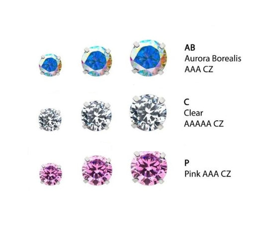 Punto de luz Prong Set - titanio grado implante ASTM F-136
