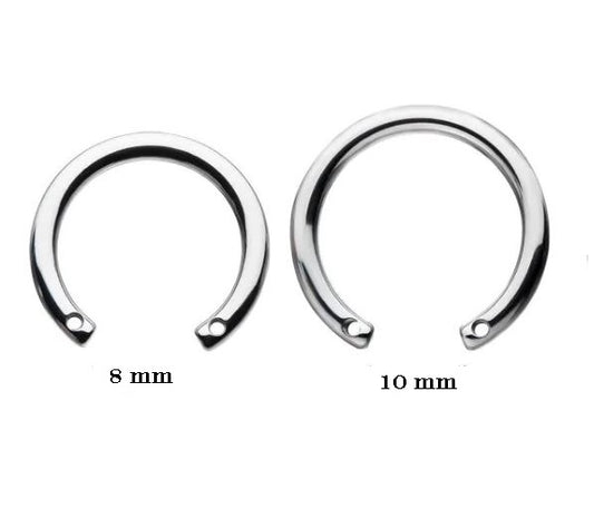 Titanio grado implante. Circular barbell para armar