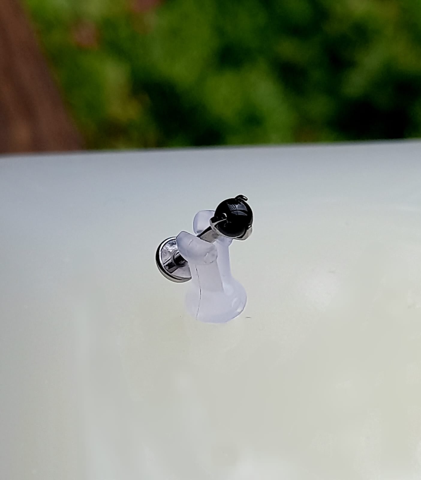 Titanio grado implante. Ball jade negro 3 mm