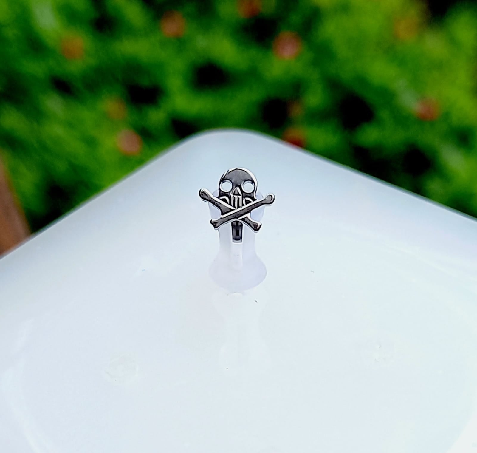 Calavera con huesitos - titanio grado implante ASTM F-136