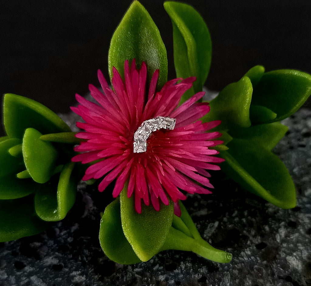 Media luna trapezoidal - titanio grado implante ASTM F-136