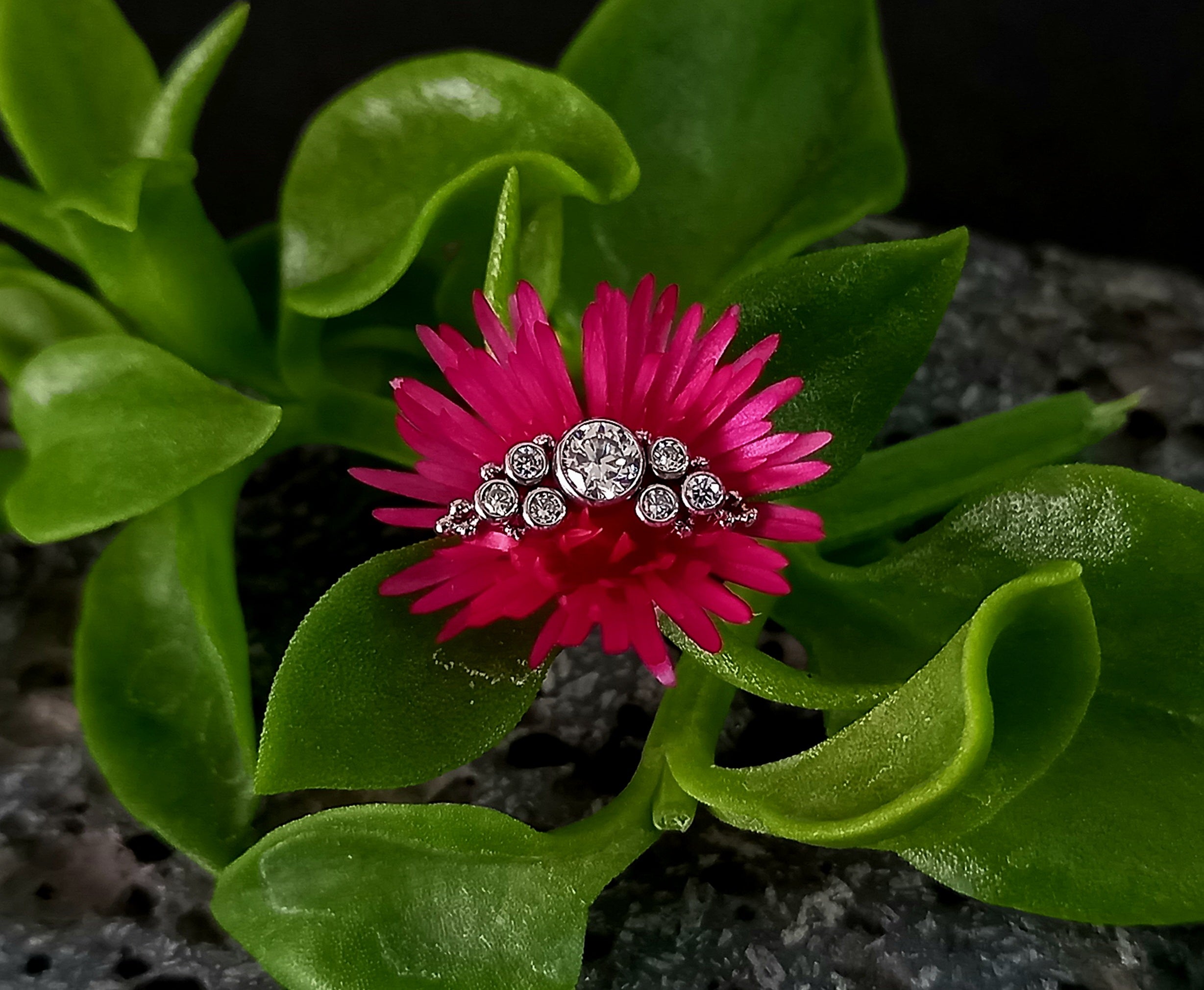 Media luna con cuentas - titanio grado implante ASTM F-136