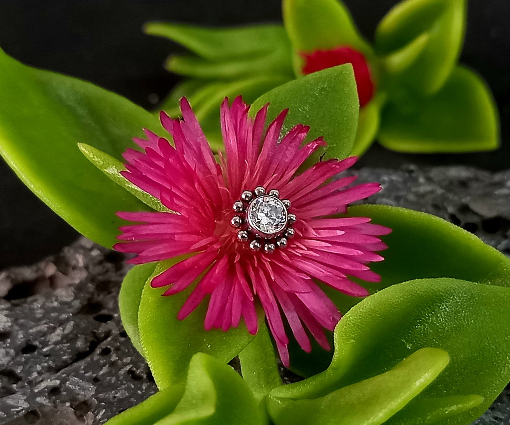 Flor 12 esferas colores - titanio grado implante ASTM F-136