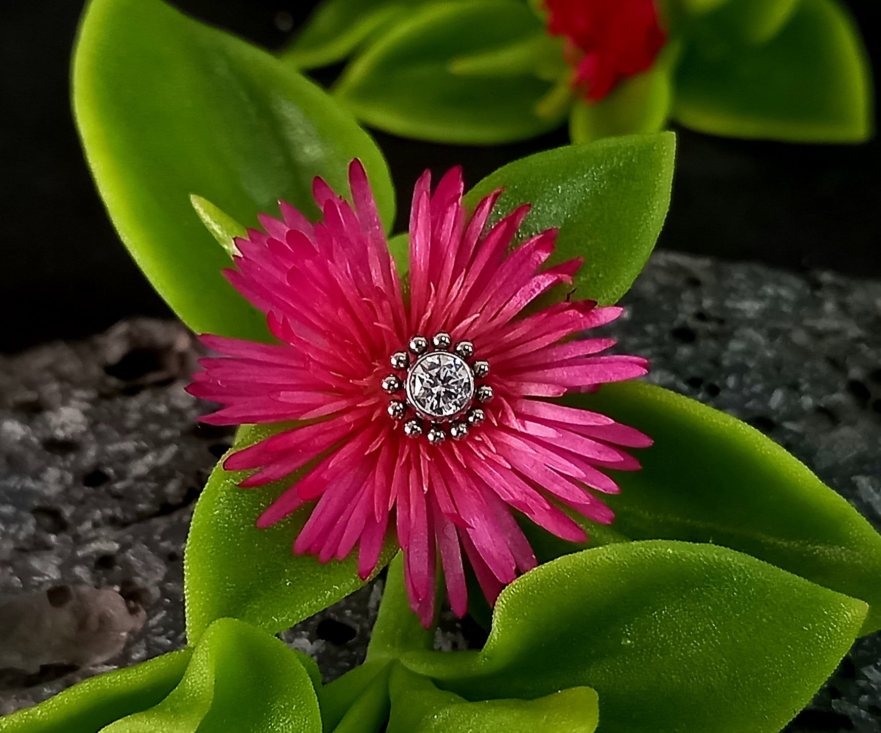 Flor 12 esferas colores - titanio grado implante ASTM F-136