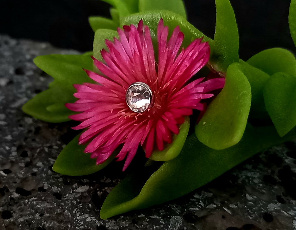 Top Cristal 14g - titanio grado implante ASTM F-136