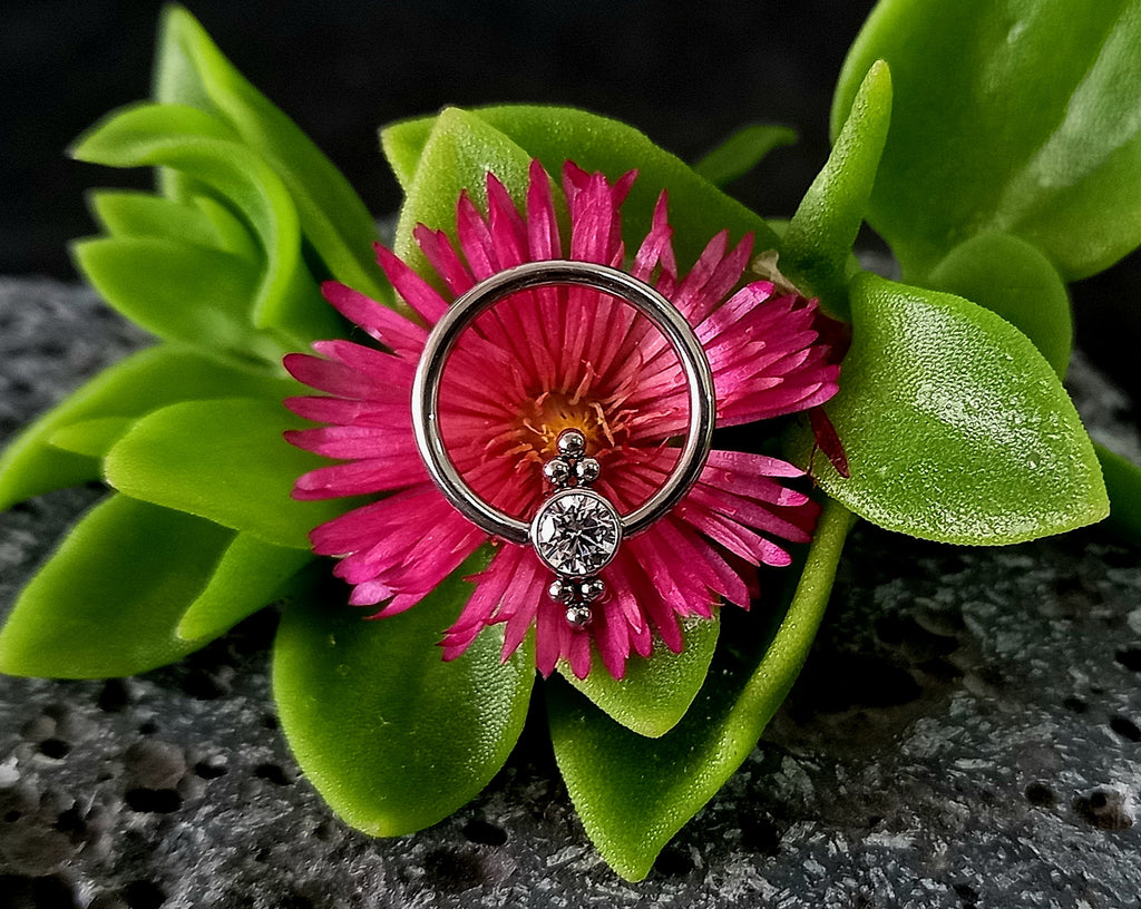 Captive brillo con cuentas