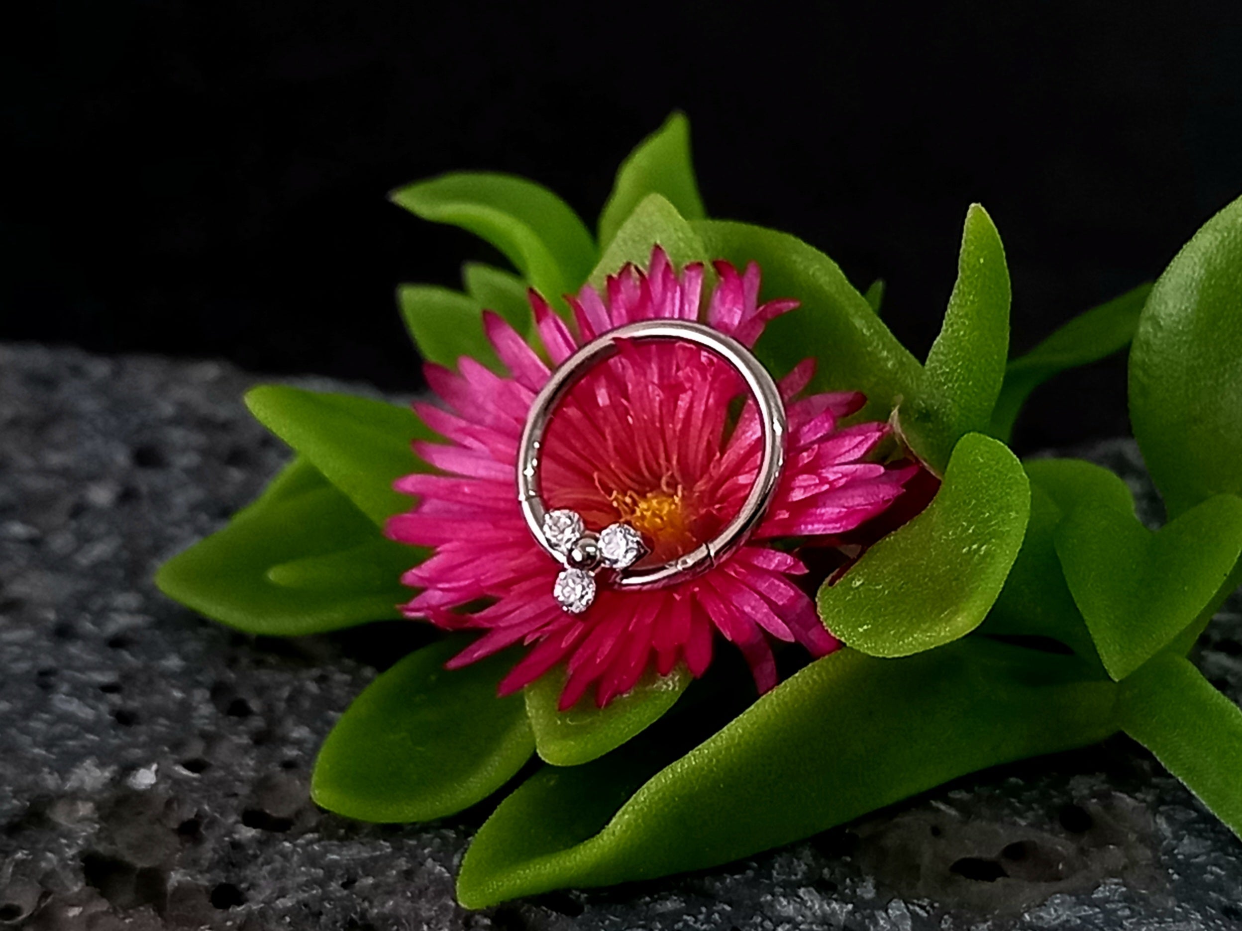 Argolla clicker con trinity clear