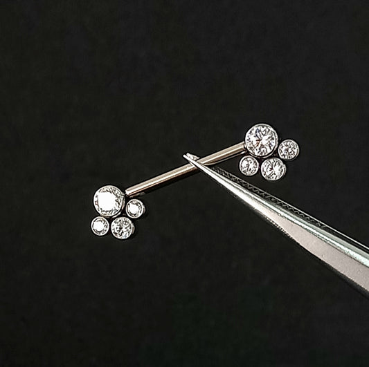 Titanio grado implante. Nipple patita clear