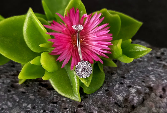 Titanio grado implante. Navel conjunto de bisel Cz.