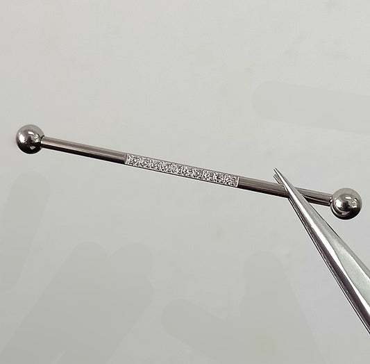 Titanio en grado implante. industrial brillo en barra