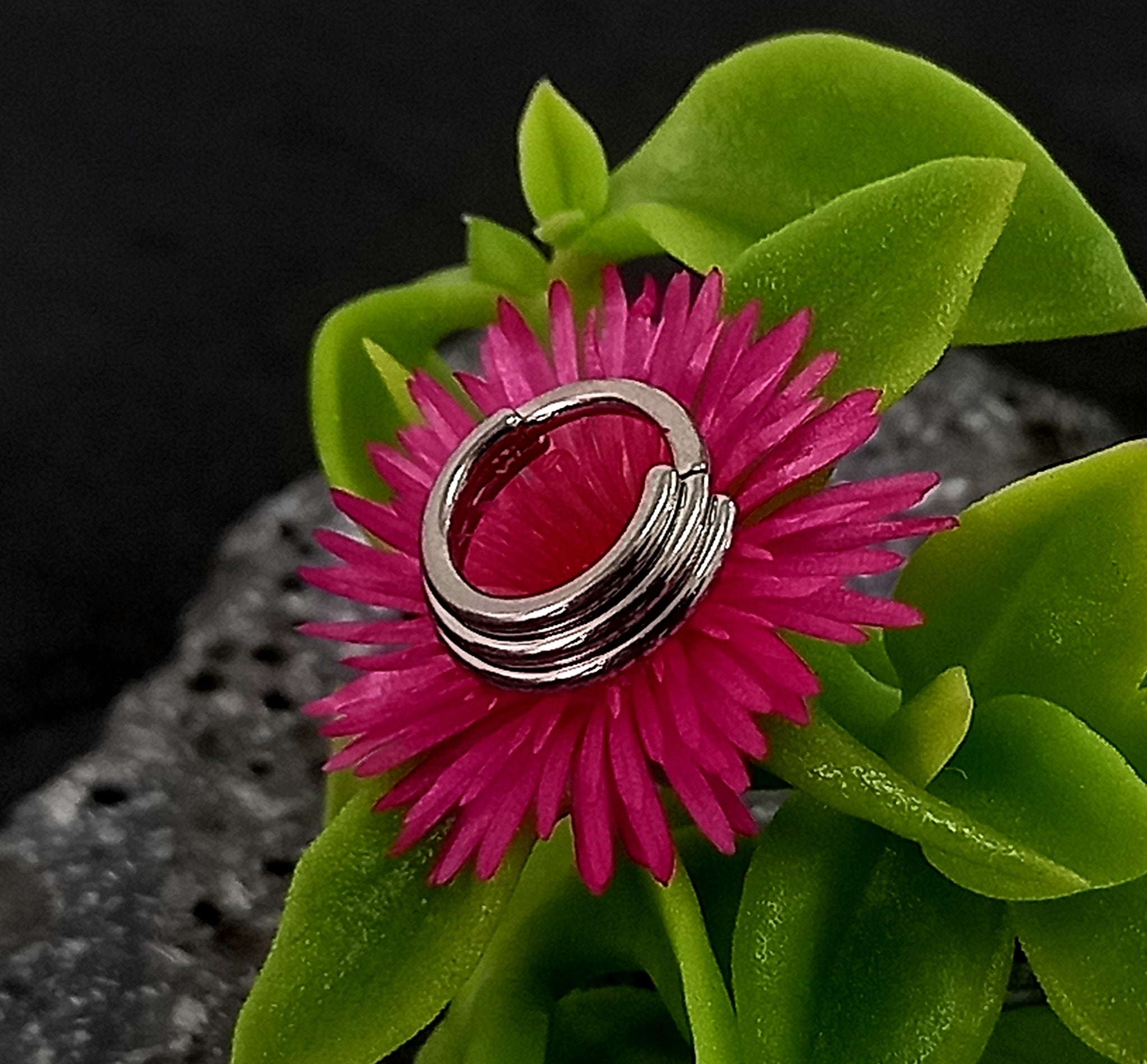 Argolla clicker de triple apilado