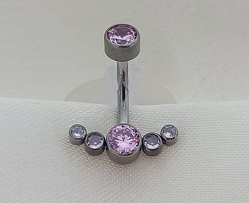 Navel media luna rosa