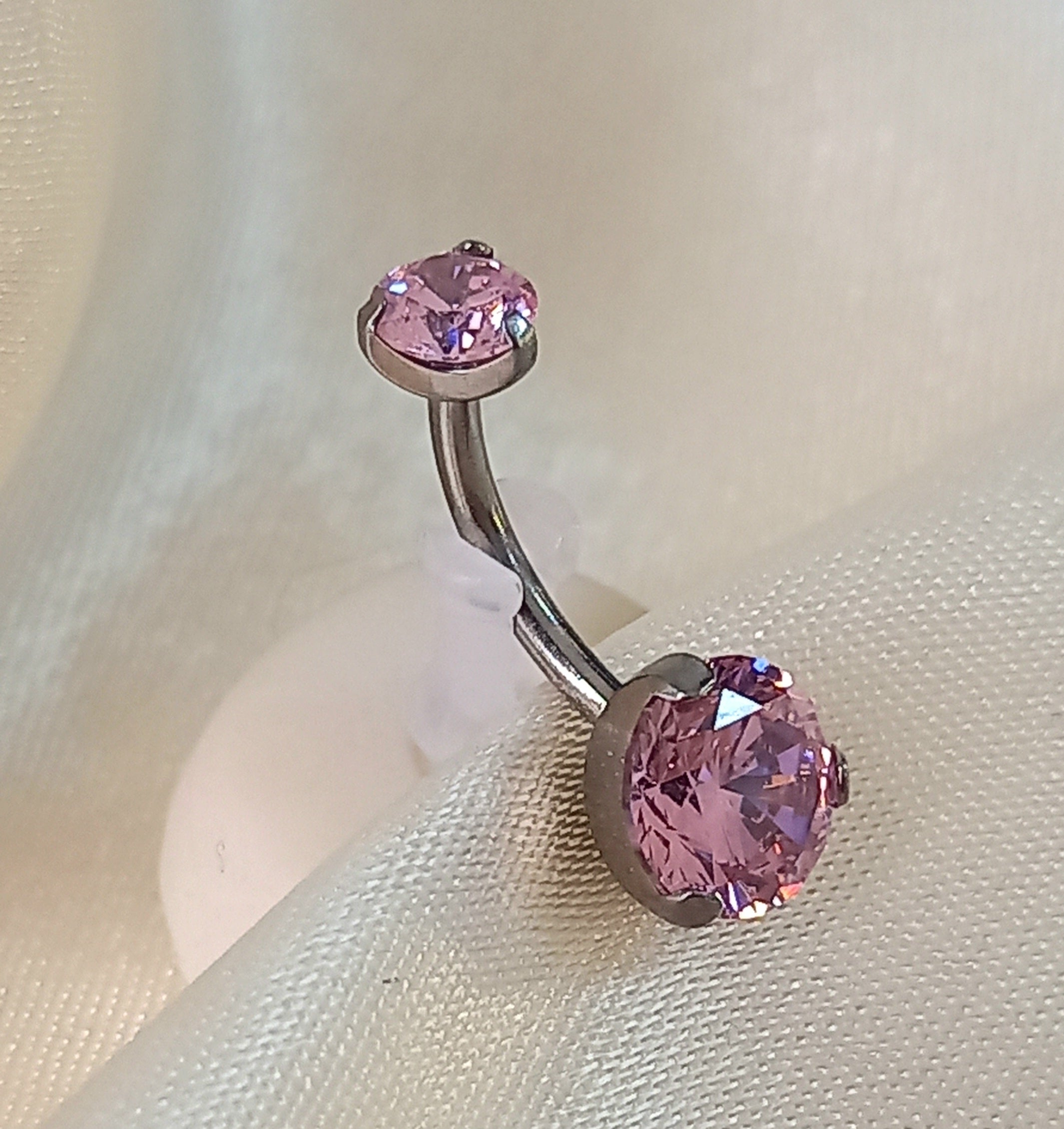 Navel cristal Rosa