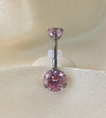 Navel cristal Rosa