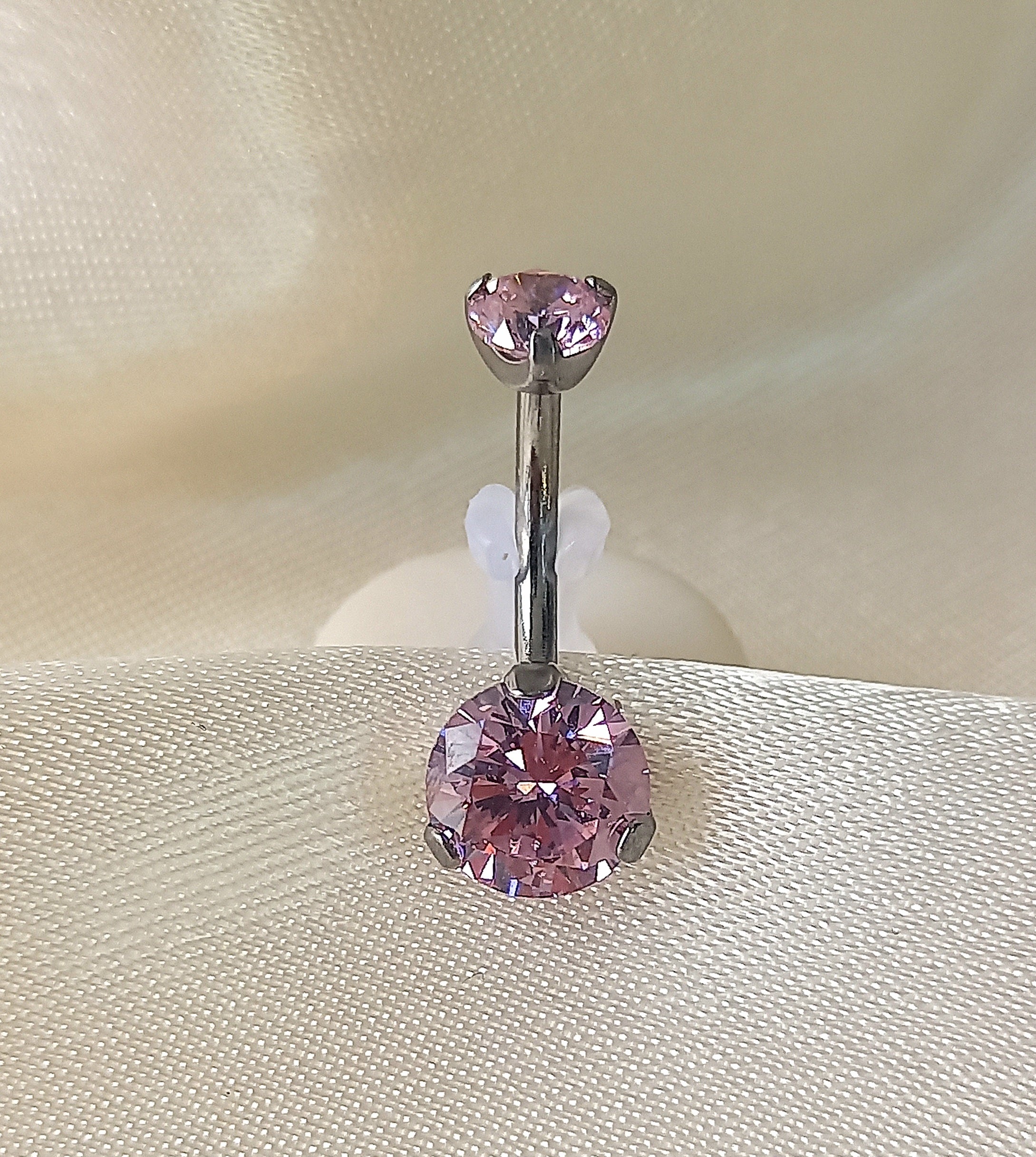 Navel cristal Rosa