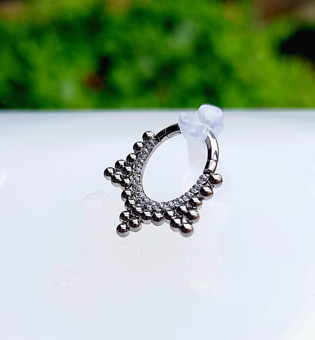 Argolla clicker brillos segmento articulado de racimos