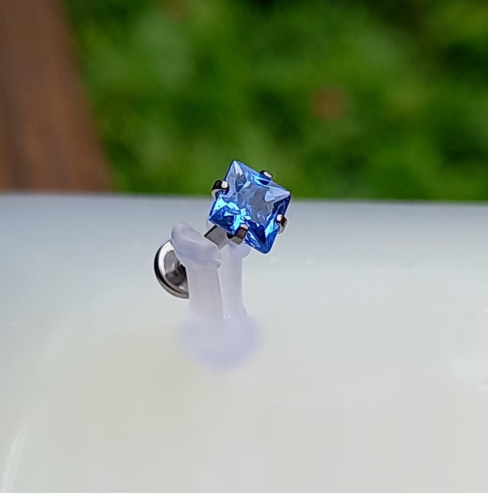 Top Prong Set Azul - titanio grado implante ASTM F-136