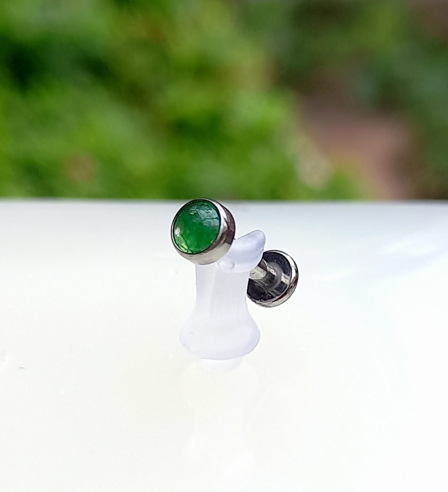 Top jade verde  - titanio grado implante ASTM F-136