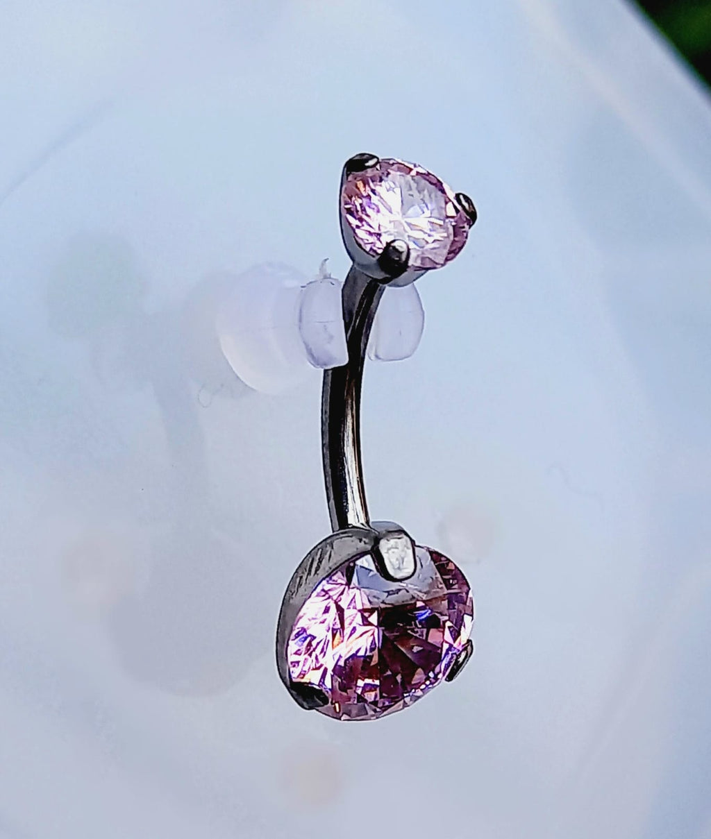 Navel cristal Rosa