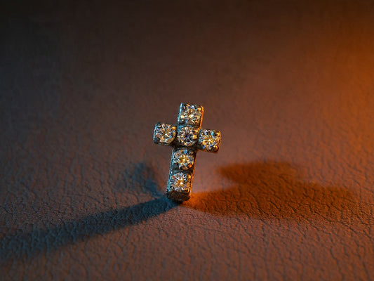 Cruz clear - titanio grado implante ASTM F-136