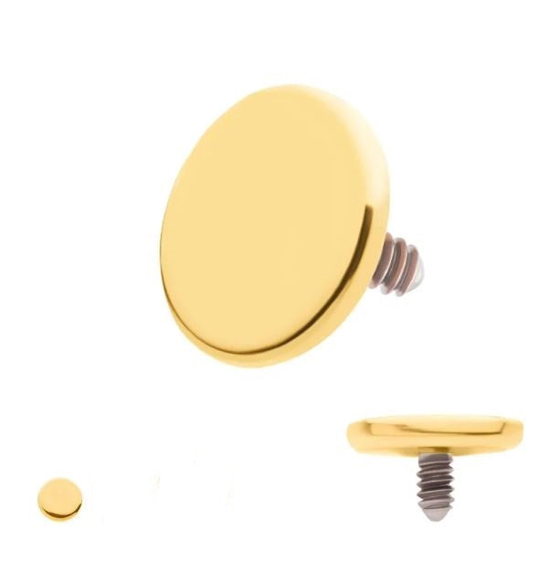 Disco plano - PVD oro de 24k