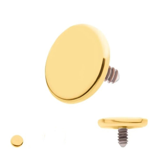 Disco plano - PVD oro de 24k