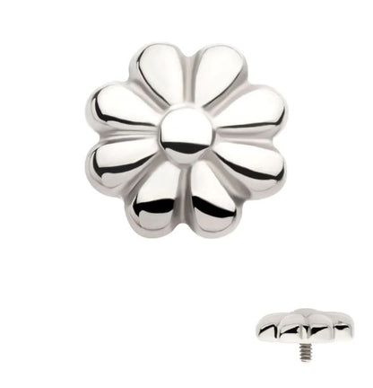 Flor de 8 pétalos - titanio grado implante ASTM F-136