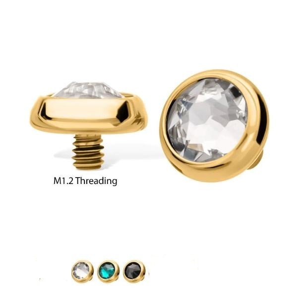 Top cristal Swarovski - PVD oro de 24k