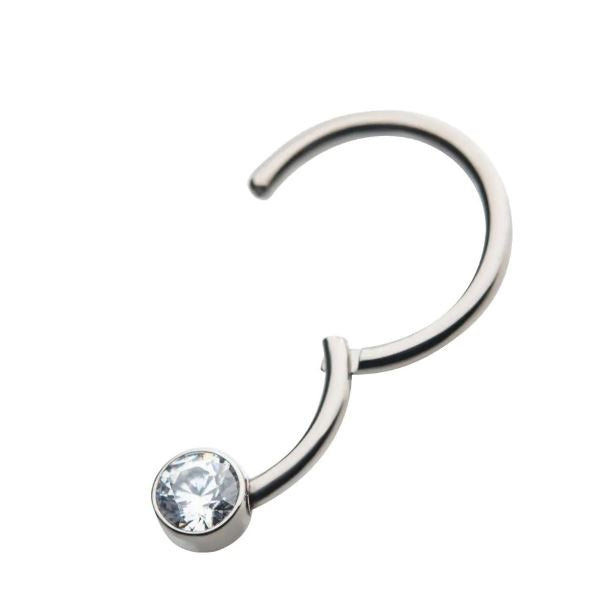 Argolla clicker brillo central clear