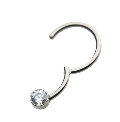 Argolla clicker brillo central clear