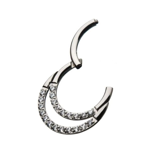 Argolla clicker doble argolla brillos