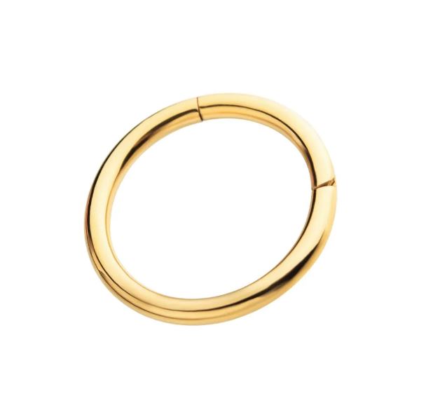 Argolla clicker Lisa - PVD en Oro de 24K