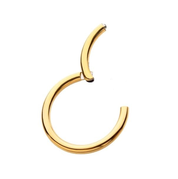 Argolla clicker Lisa - PVD en Oro de 24K