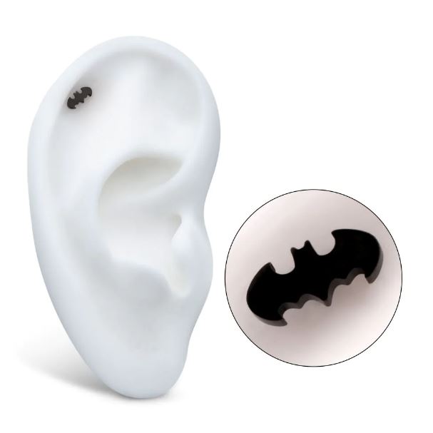 Titanio grado implante. Batman logo PVD negro