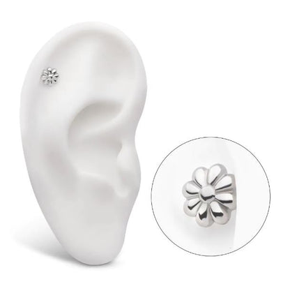 Flor de 8 pétalos - titanio grado implante ASTM F-136