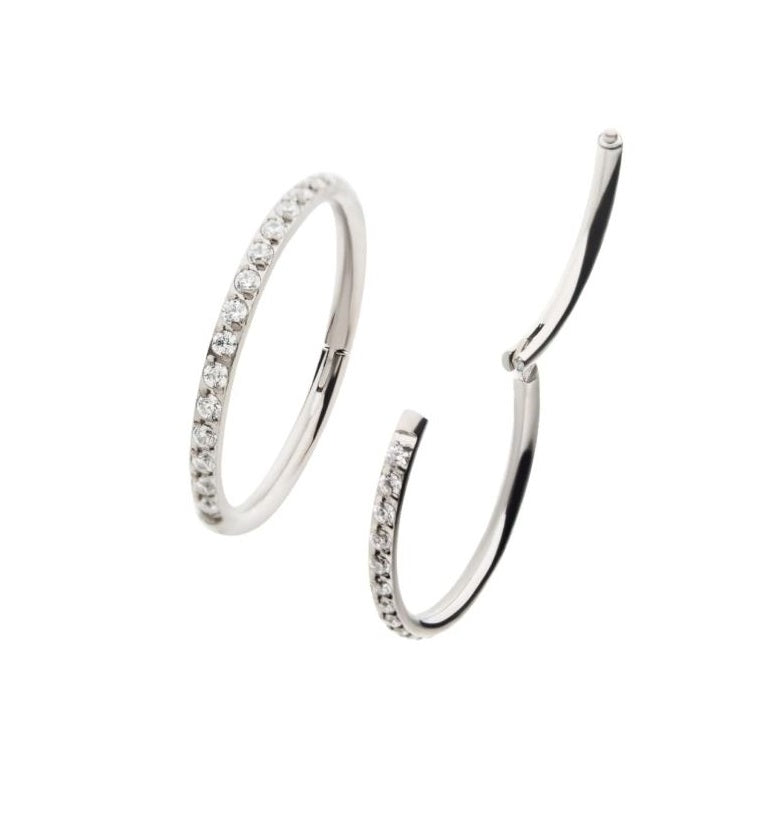 Argolla clicker con brillo lateral