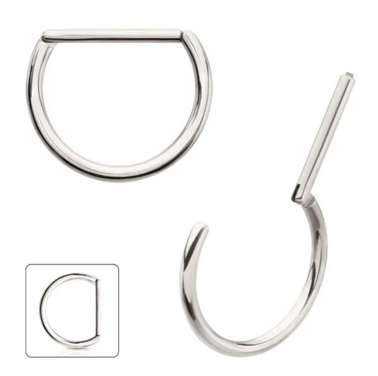 Titanio en grado implante. D-Ring lisa