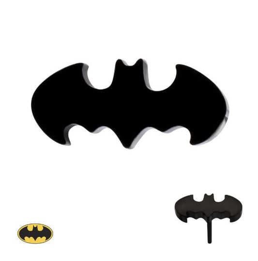 Titanio grado implante. Batman logo PVD negro