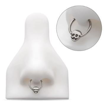 Titanio grado implante. Clicker calavera