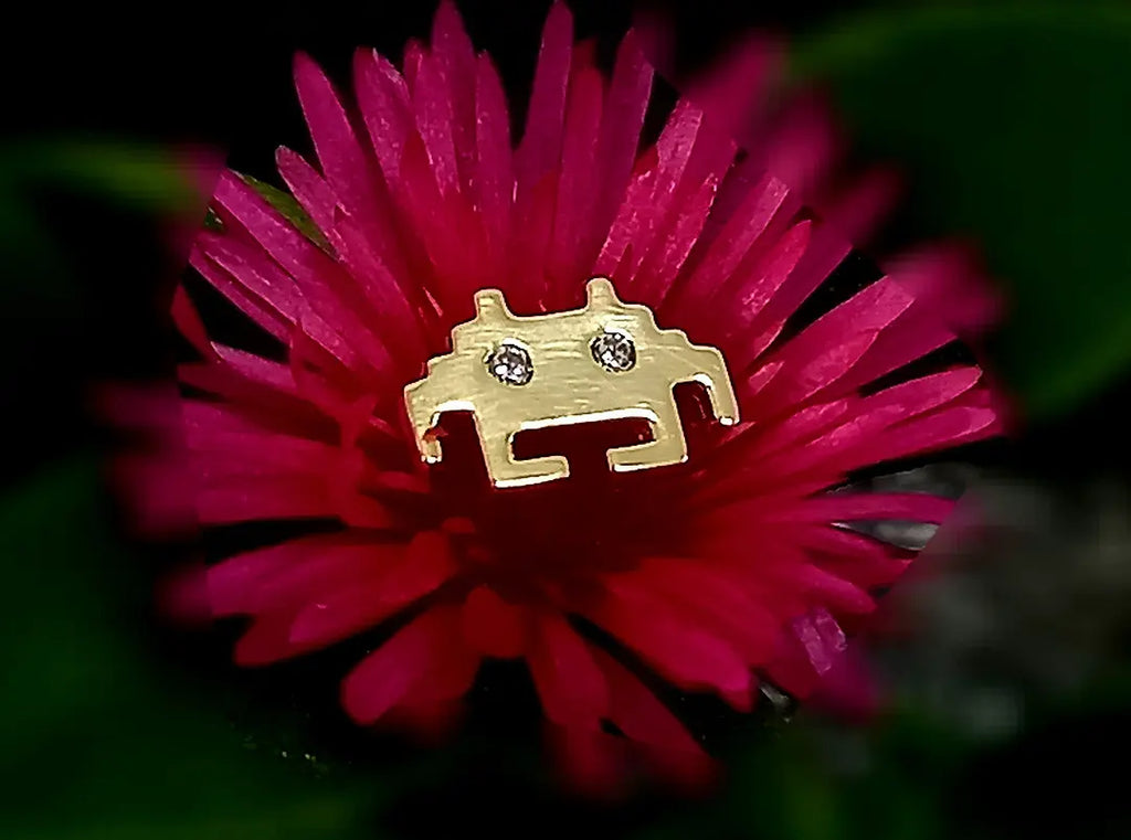 Oro 14k. Space Invaders