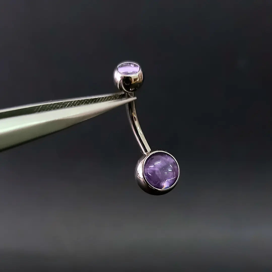 Navel piedra Amatista