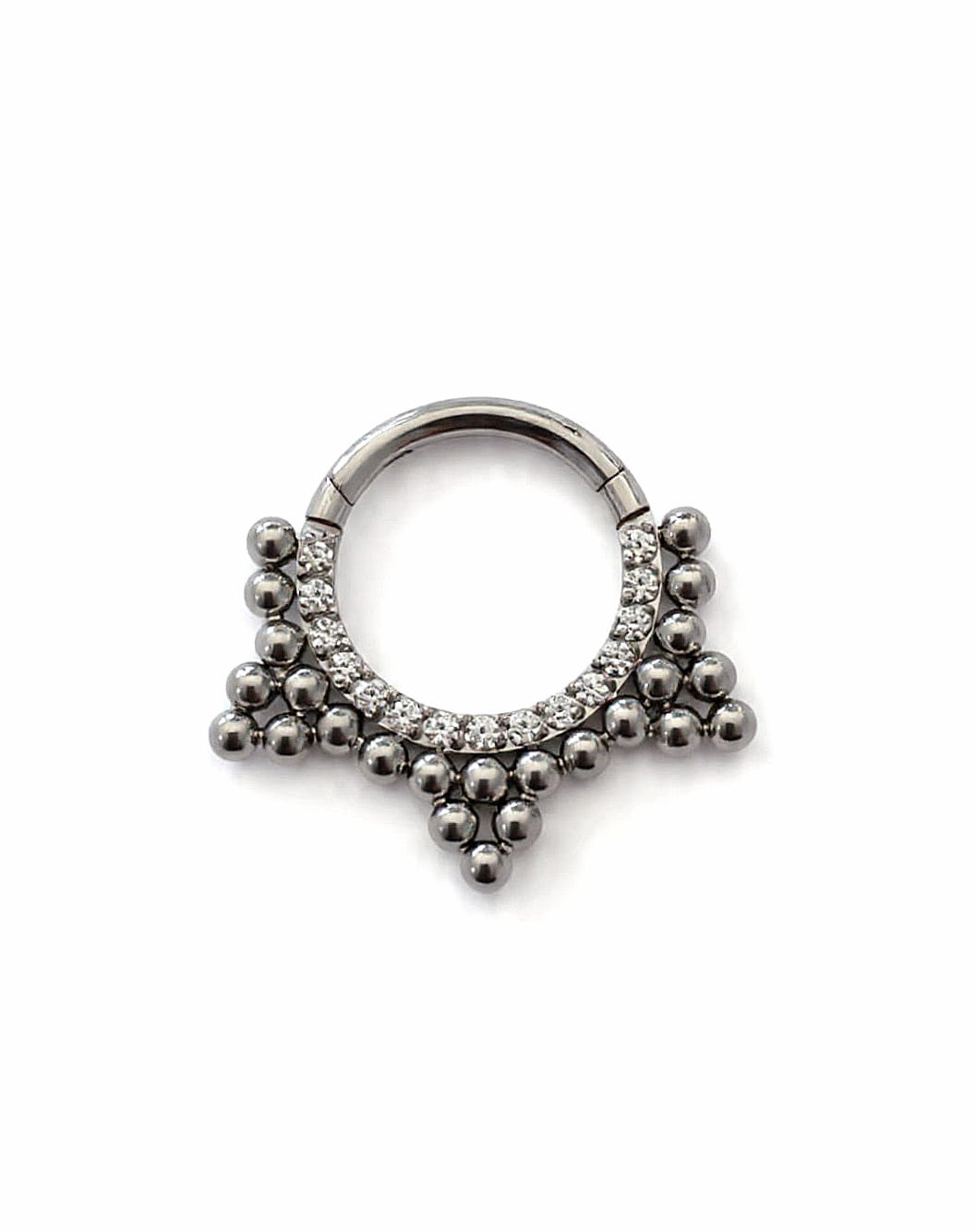 Argolla clicker brillos segmento articulado de racimos