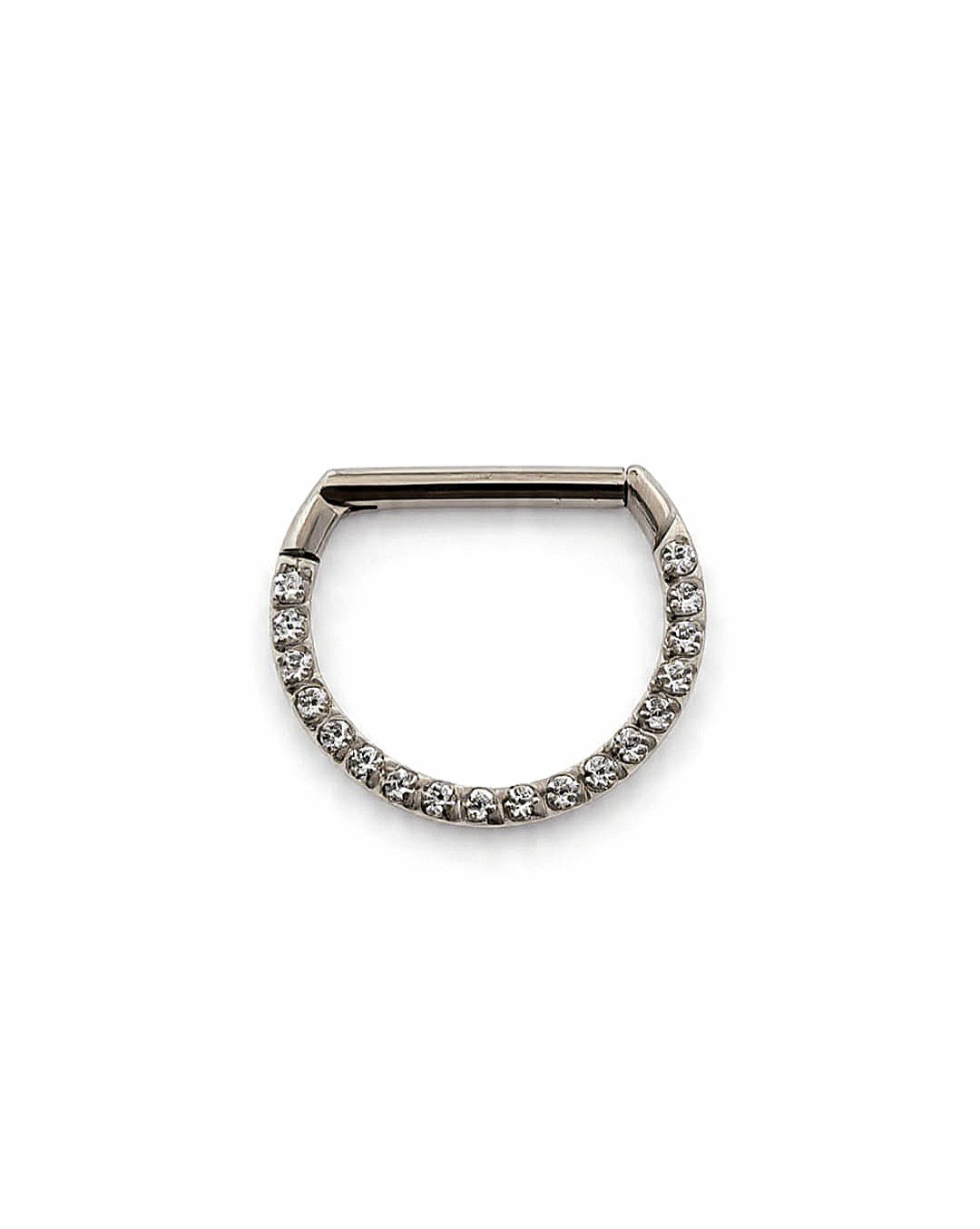 Argolla clicker D con brillo frontal